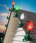 C9 Christmas Lights Outdoor, 102FT 150 LED String Lights with Spring Clips