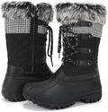 STQ Womens Winter Snow Boots, Waterproof Insulated Mid-Calf Duck Boots