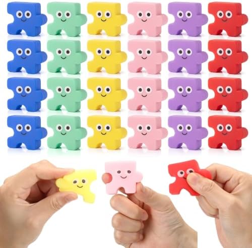 Thenshop 30 Pcs Puzzle Piece Ball 6 Colors Staff Appreciation Gifts