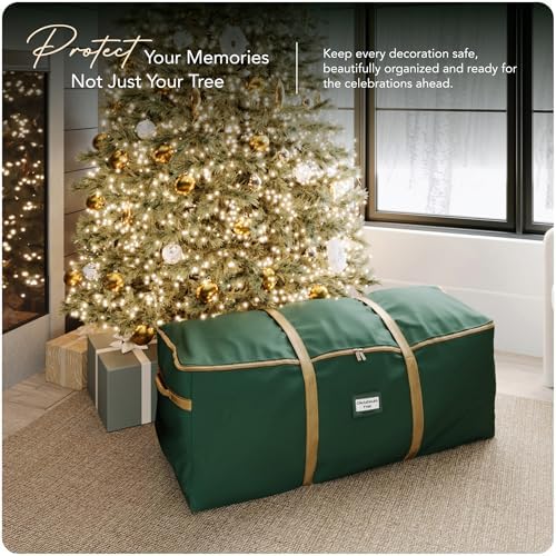Covermates Christmas Tree Cinch Bag, Fits 6-7.5 ft Trees, Green