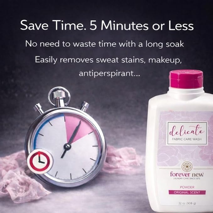 FOREVER NEW Granular Detergent Powder - Delicate Laundry Care Wash - Original Scented 64 oz. (32 oz. 2 Pack)