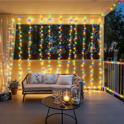SAUIRS 600FT 1500 LED Christmas Lights Outdoor String Lights with 8 Modes Timer Waterproof Fairy Light Plug in for Outside Indoor Party Xmas Palm Tree Yard Wedding Decorations(Multicolor)