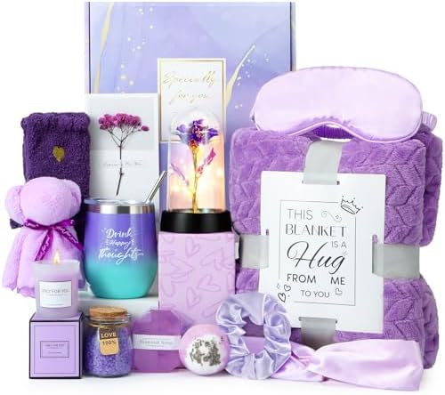 Birthday Gifts for Women, Relaxing Spa Self Care Gift Baskets