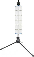 Rotating Pool Filter Cleaning Stand PRO – Ergonomic Metal Tripod Station with Spin-Finity Technology & Spray Nozzle – Fits 3" ID Cartridges – Save Your Back & Deep Clean Pleats