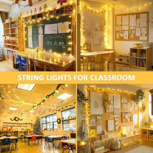JMEXSUSS 800 LED String Lights Indoor Outdoor Christmas Lights Plug in