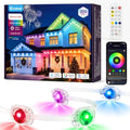 Permanent Outdoor Lights for House, 200ft RGB+IC Christmas LED Light