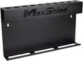 Maxshine Universal Brush & Trigger Bottle Holder – Wall-Mount Organizer Holds 10 Brushes & 6 Spray Bottles – Black Powder-Coated Metal Rack for Garage, Auto Detailing Shop & Car Care Storage