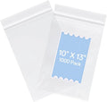 joybest 10 X 13 Inch (1000 Pcs) Clear Plastic Bags, Reclosable Zipper Poly Bags with Resealable Zip Top Lock for Clothing, T-Shirt, Travel, Storage, Packaging & Shipping