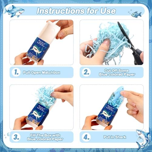 24 Sets Shark Appreciation Gifts Positive Remind Party Favors