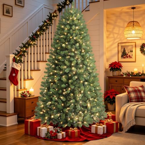Alupssuc 7.5ft Classic Spruce Artificial Prelit Christmas Tree