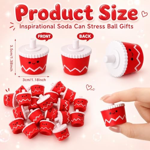 Thenshop 20 Pcs Cola Soda Cup Balls Party Relief Favors for Office Prize