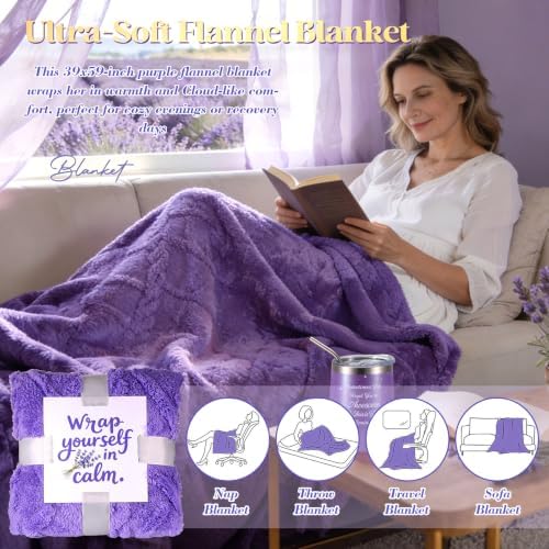 Birthday Gifts for Women Lavender,Self Care Gift,Spa Gift Baskets for Women