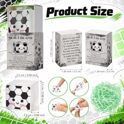 24 Sets Soccer Gifts Cool Soccer Party Favors with Support Boxes