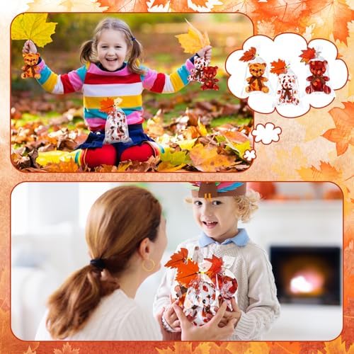 27 Pack Fall Thanksgiving Party Favors for Kids Mini Plush Bears Classroom