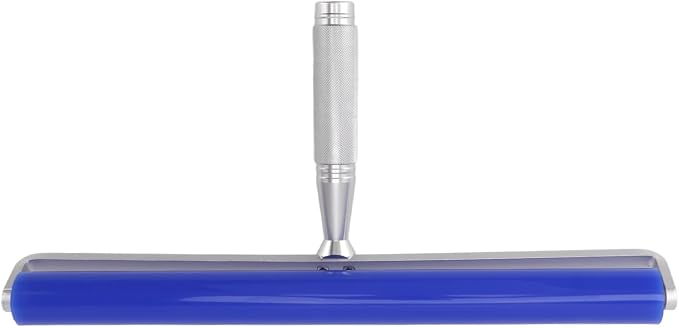 Reusable Lint Roller,Blue Silicone Manual Roller Static Cleaner Tool Sticky Roller for Screen Film Hair Dust Remover Low Viscosity 6in (10 Inch)