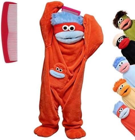 Big Mouth Monster Onesie Silly Monster Onesie Plush Onesie Pajamas Cozy Home Loungewear (No Shoes Included)
