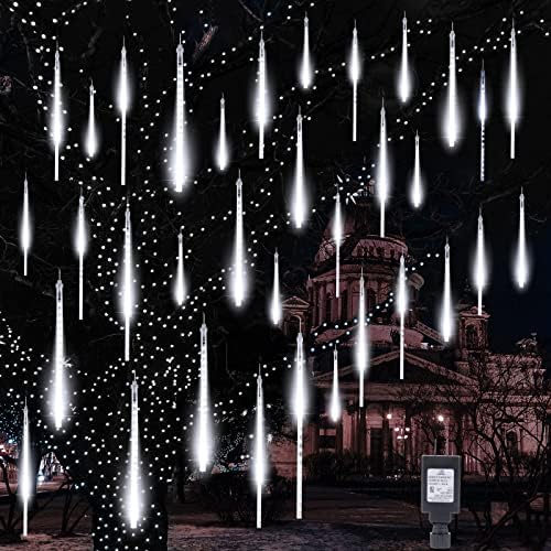 Meteor Shower Lights Outdoor, 16Inch 20 Tube 720 LED Icicle Christmas Light