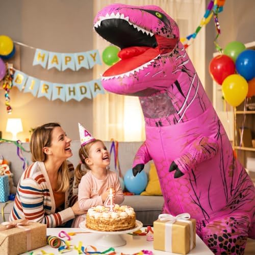 Inflatable Dinosaur Costume for Kids and Adults, Blow Up Party Suit
