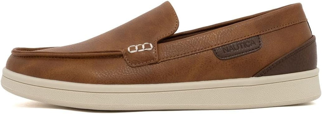 Nautica Men's Slip-On Loafers Casual Moc Toe Sneakers Boat Shoes Slipper for Men – Lightweight & Comfortable - Derwin