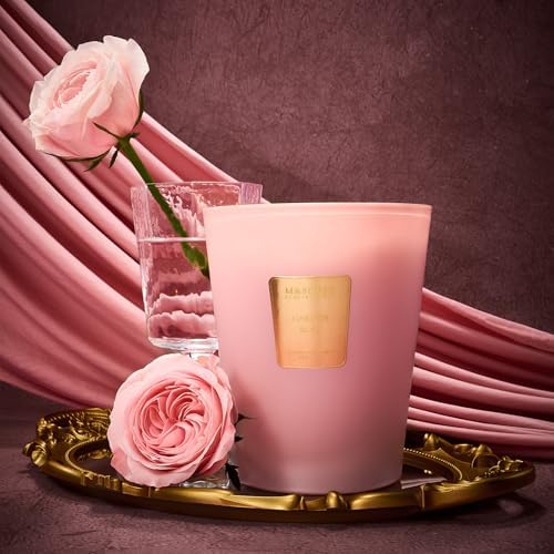 M&SENSE Garden Rose Soy Candle, 14.1oz, Romantic Anniversary Candle Gifts