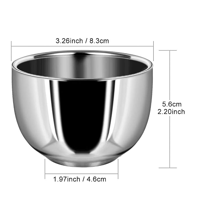 GRUTTI Luxury Shaving Organizer Stand & Bowl Set - 3-Layer Stainless Steel Bowl, Keeps Tools Dry & Organized - Gift for Dad/Husband