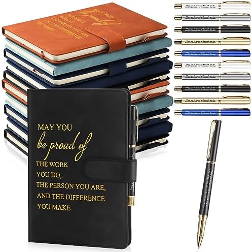 20 Pcs Employee Appreciation Gift Bulk Notebook Pen, Multicolor, Proud