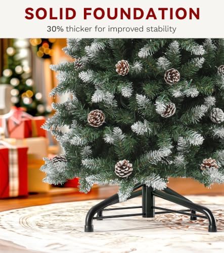 DWVO 7.5ft Pre-Lit Pencil Christmas Tree 350 LED Lights Remote Control