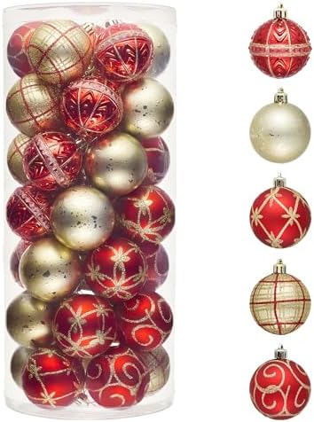 Valery Madelyn 35ct Christmas Tree Decorations Ball Ornaments 2 Inches