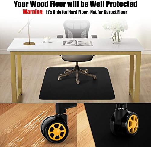 Kuyal Chair mat for Hardwood Floor, 36 x 48 inches Rectangle