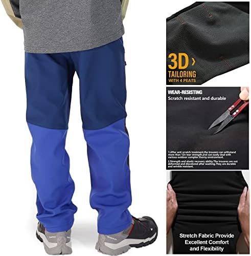 Jessie Kidden Kids Boys Girls Youth Waterproof Hiking Ski Snow Fleece Pants