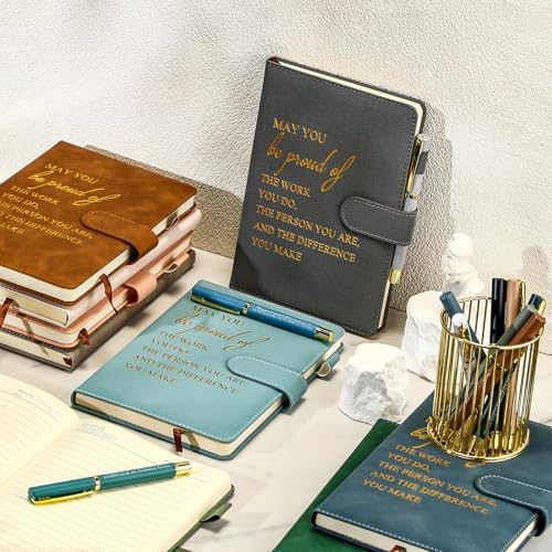 Kosiz 20 Pcs Employee Appreciation Gift Bulk Notebook Pen, Morandi, Proud
