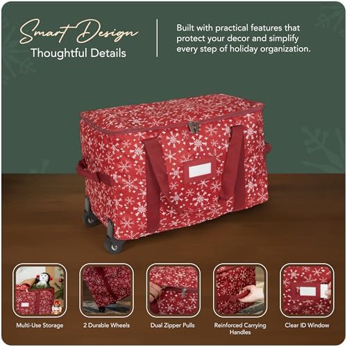 Covermates Rolling Treasurekeeper Storage Bag, 19.25" L x 13" W x 12.5" H