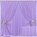 4 Panels Lavender Backdrop Curtain for Parties Wedding Wrinkle Free Light Purple Photo Curtains Backdrop Drapes Fabric Decoration for Baby Shower Photoshoot 20ft(W) x 10ft(H)