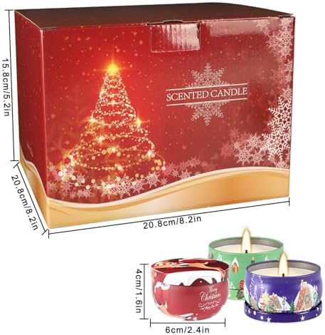 36 Packs Christmas Scented Candles,2.5oz Soy Wax Candles