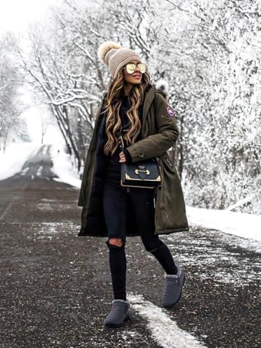 SHIBEVER Snow Boots For Women Warm: Winter Comfortable Non Slip Ankle Boot