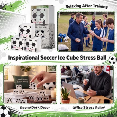24 Sets Soccer Gifts Cool Soccer Party Favors with Support Boxes