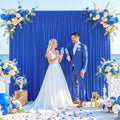 10x10 Royal Blue Backdrop Curtain for Parties Wrinkle Free Blue Photo Curtains Backdrop Drapes Fabric Decoration for Wedding Birthday Party Baby Shower 5ft x 10ft,2 Panels