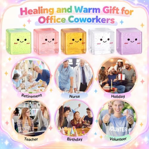 Thenshop 24 Pcs Glitter Ice Cube Ball 8 Colors