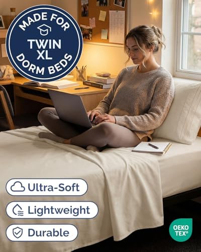 Twin XL Size 3 Piece Sheet Set - Comfy Breathable & Cooling Sheets - Wheat