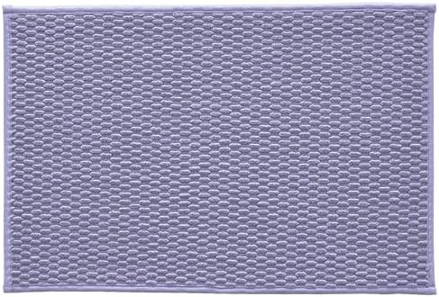 TYUU Bathroom Rugs Non Slip Washable, Super Absorbent Thin Bath Mat Small Quick Dry Low Pile Bathroom Rug, Lavender 16"x24"