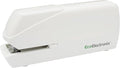 EcoElectronix Portable Automatic Electric Stapler Pro - 30 Sheet Capacity, Quiet Operation, Jam-Free and Easy Reload - AC Adapter/Battery Powered, (White)