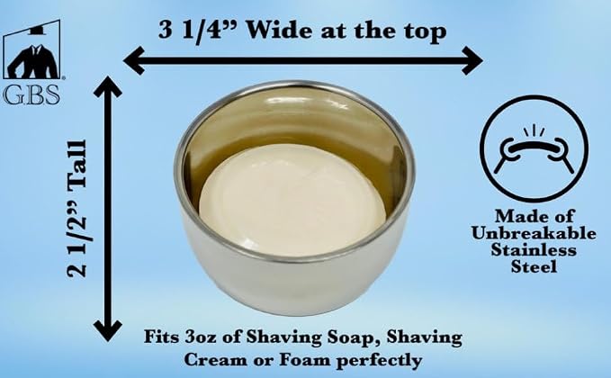 G.B.S Shavette Straight Razor Shaving Kit - Vintage Wet Shave Grooming Set for Men Includes: Shavette Edge Razor, Shaving Brush, Toiletry Bag, Shave Soap, Bowl, Double Edge Razor Blade Refills
