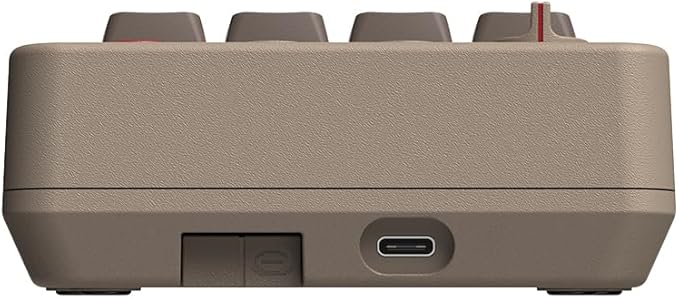 8Bitdo 18 Key Retro Mechanical Numpad, Supports PC & Standard Calculator Mode, Hot-swappable, PC Calculator Shortcut Button, Bluetooth/2.4G/Wired for Windows and Android - C64 Edition