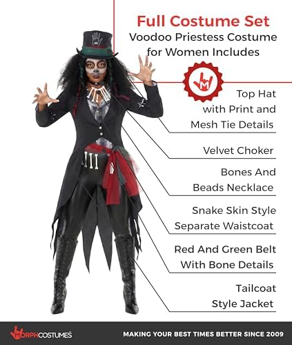 Morph Voodoo Costume Women, Halloween Costumes for Women