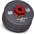 Motivx Tools MX2372-US 72.8mm/74mm 14 Flute Precision CNC Machined Oil Filter Wrench - Compatible With Toyota, Motorcraft, STP & Bosch Filters