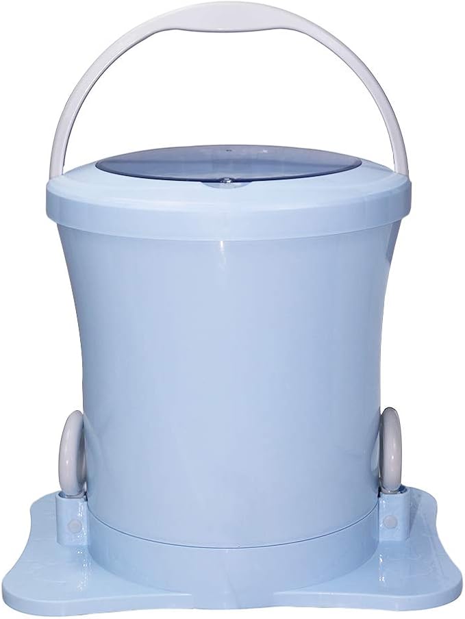 Portable Compact Spin Dryer Mini Non-Electric Manual Laundry Drying Machine Hand Powered for Camping Apartments Clothes