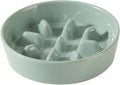 Havniva Dog Bowls Slow Feeder, Ceramic Slow Feeder Dog Bowls for Fast Eater | 0.9 Cups Dog Food Bowl Puzzle Feeder, Slow Feeding Bowls for Small Breed, Non-Slip Base, Anti-Choking