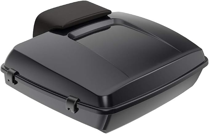 Advanblack Road Glide Tour Trunk Pack Black Pearl Razor Tour Trunk Pack Backrest Pad for '97-'25 Harley Touring Road King Street Glide Electra Glide CVO models