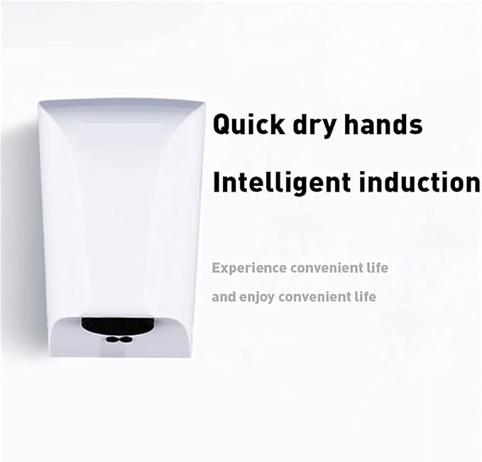 Commercial Hand Dryer, Compact Hand Dryer, High Speed Wind Quick Dryers Machine for Toilet Smart Induction Sensor Hand Dryers(Gold)