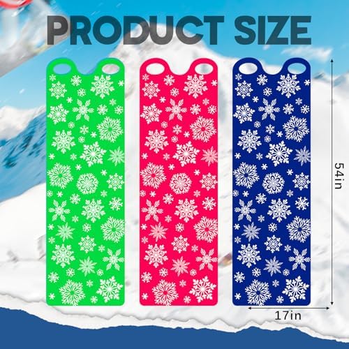 Leyndo 54" Snow Sled for Adults Roll up Mat